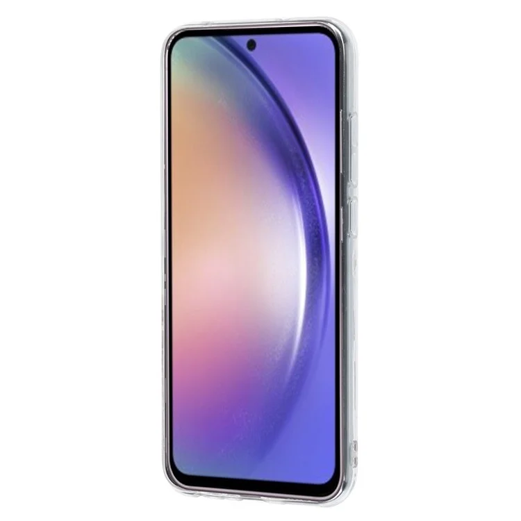 Custodia per Samsung Galaxy A36 5G, cover posteriore in TPU morbido con stampa a motivi - Farfalla e fiore
