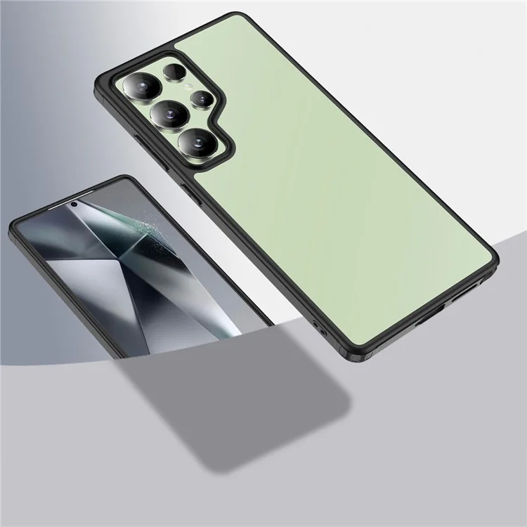 Funda para Samsung Galaxy S25 Ultra PC+TPU Cubierta de teléfono Protección de airbag - Negro