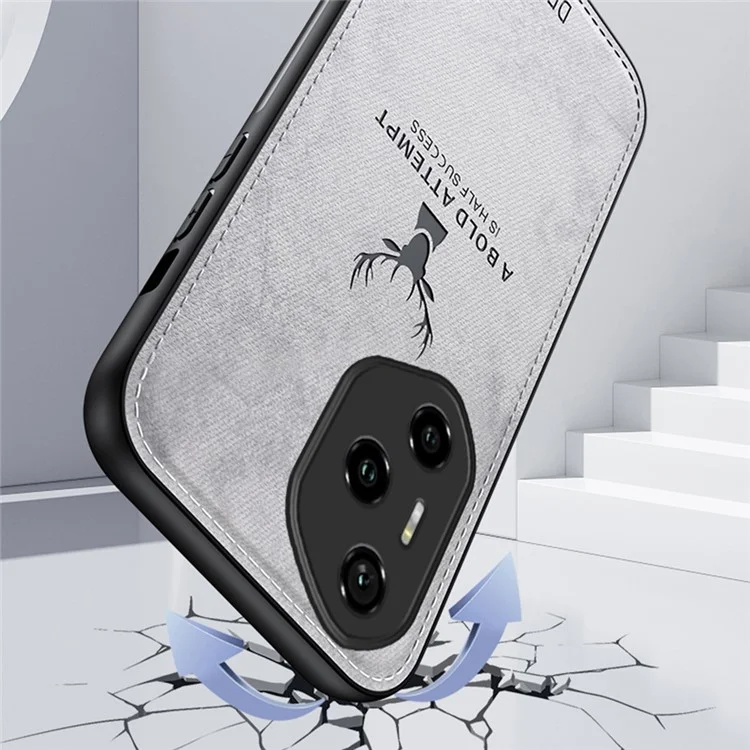 Custodia Pro 300 per For Honor con texture in tessuto a motivo cervo e pelle PU ibrida - Nero