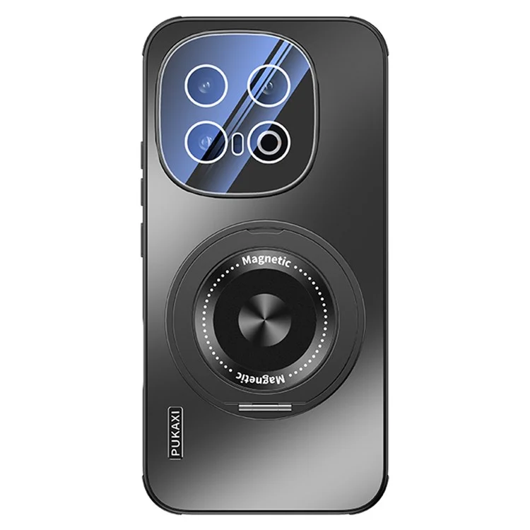 Coque pour vivo iQOO 13 5G compatible avec MagSafe, support de maintien en position, dissipation de la chaleur en TPU PC - Noir