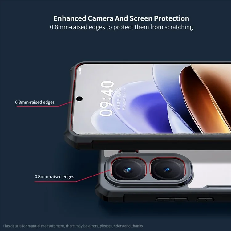 Funda XUNDD para vivo iQOO Neo10 5G a prueba de caídas TPU + cubierta de teléfono de acrílico transparente
