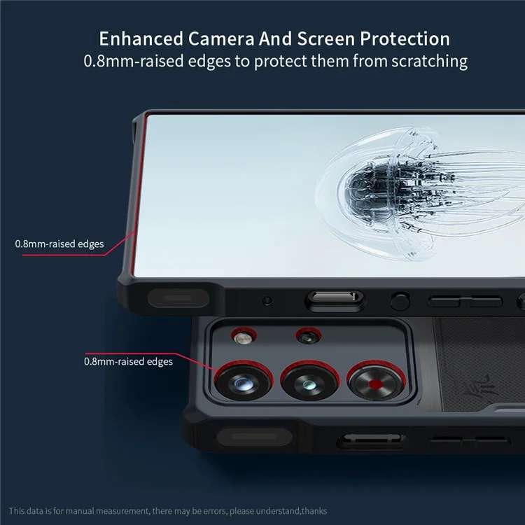 Funda para ZTE nubia Red Magic 10 Pro 5G de XUNDD, a prueba de golpes, de TPU + cubierta trasera de teléfono transparente de acrílico.