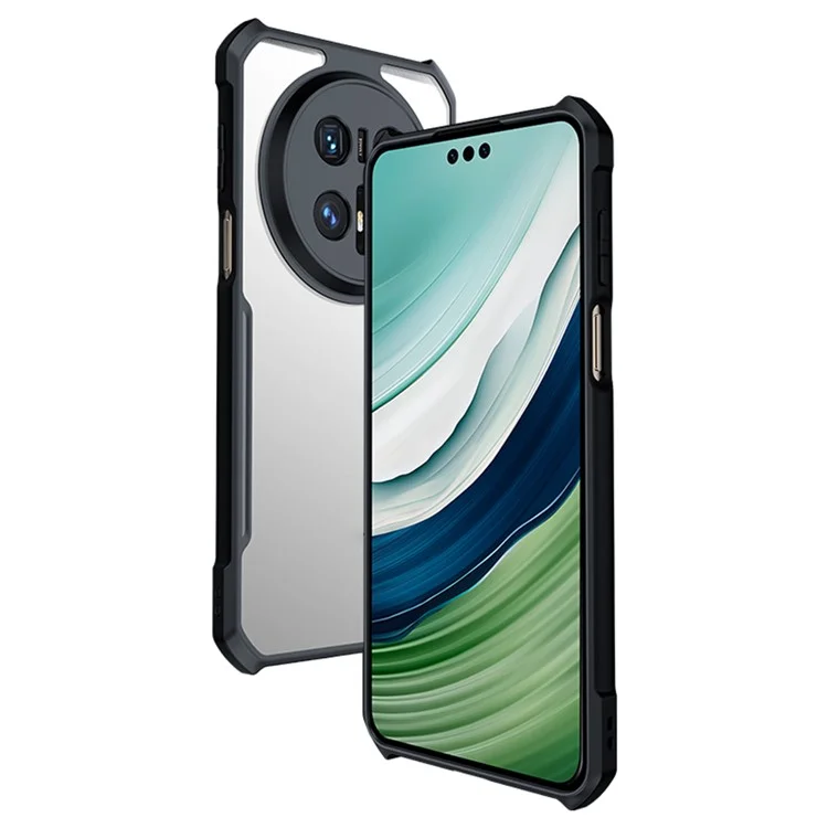 XUNDD Funda para Huawei Mate 70, a prueba de golpes, de TPU y con tapa trasera de acrílico transparente