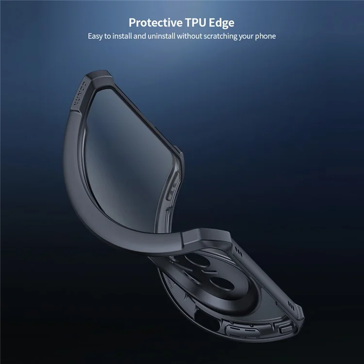 XUNDD Funda para Huawei Mate 70, a prueba de golpes, de TPU y con tapa trasera de acrílico transparente