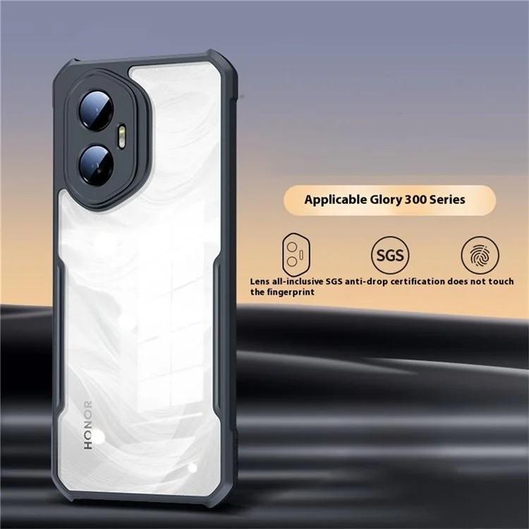 Funda XUNDD For Honor 300 a prueba de golpes TPU + cubierta de teléfono de acrílico transparente.