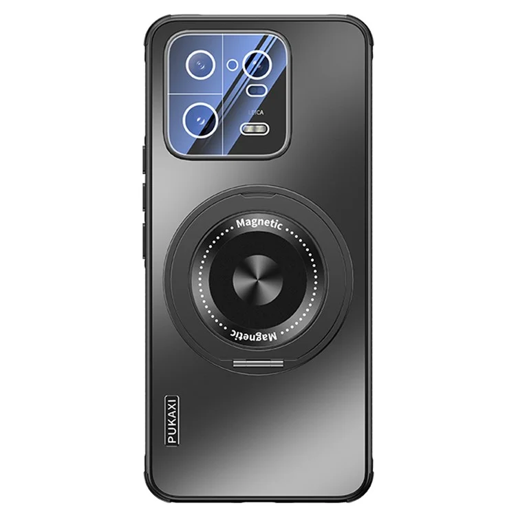 Étui pour Xiaomi 13 Pro 5G compatible avec support MagSafe, dissipation de la chaleur en TPU et PC - Noir
