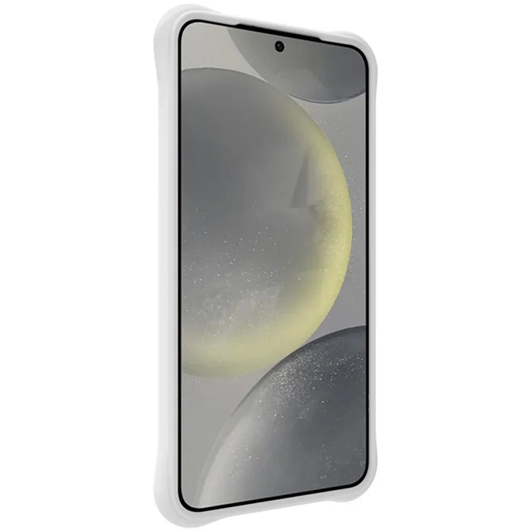 IMAK UC-6 Serie für Samsung Galaxy S25 Hülle, Wassertropfen-Textur, rutschfeste matte TPU-Abdeckung - Matt Weiß