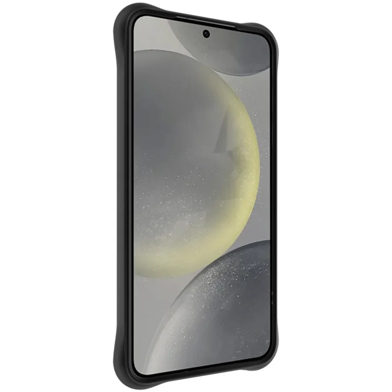 IMAK UC-6 Series for Samsung Galaxy S25 Case Water Drop Texture Anti-Skid Matte TPU Cover - Matte Black