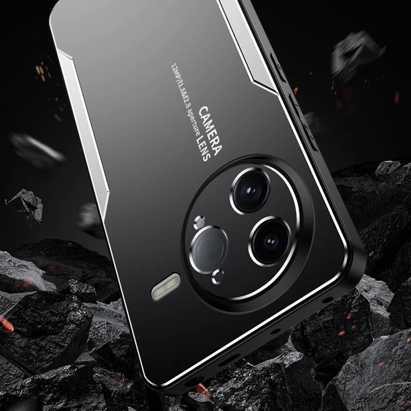 Für Xiaomi Redmi K80 Pro 5G Handyhülle Aluminiumlegierung + TPU + PC Rückabdeckung - Gold