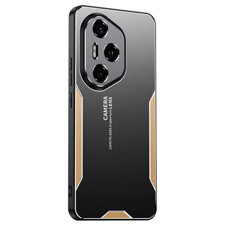 Чехол для телефона For Honor 300 Pro из алюминиевого сплава + ТПУ + поликарбонат - золотистый