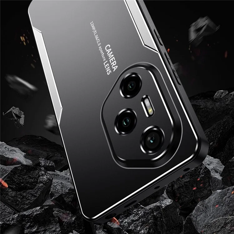 Чехол для телефона For Honor 300 Pro из алюминиевого сплава + ТПУ + поликарбонат - золотистый