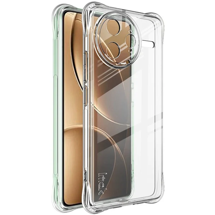 IMAK For Xiaomi Poco F7 Ultra 5G / Redmi K80 Pro 5G Case TPU Phone Cover Airbag Shockproof Protection - Transparent