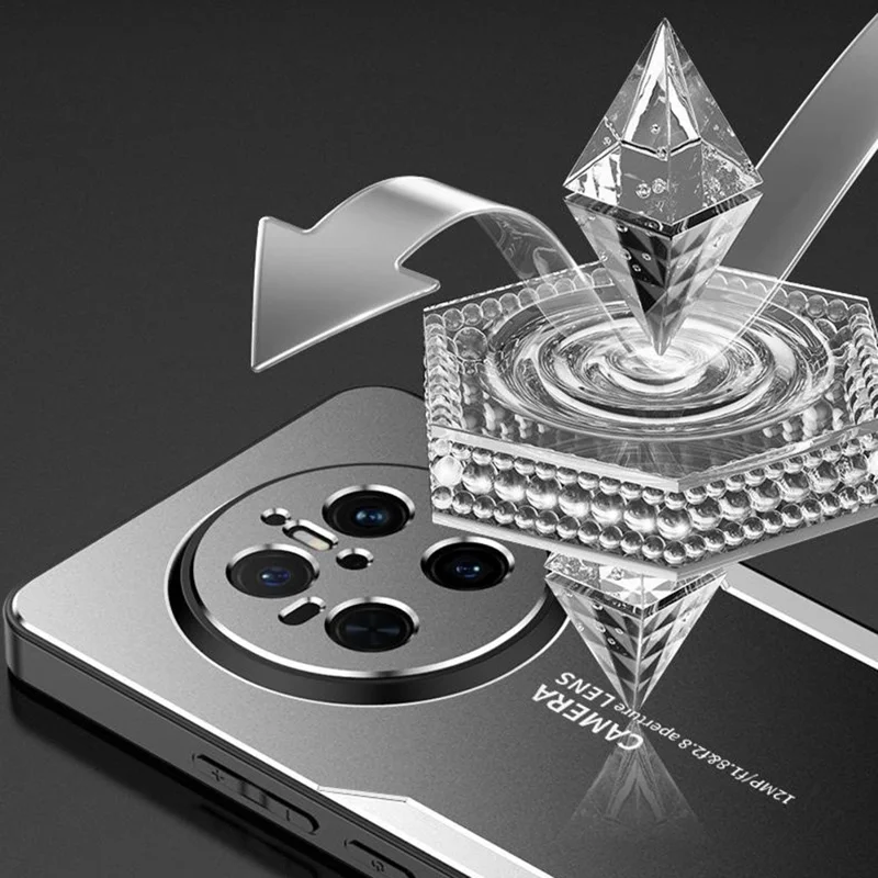 For Huawei Mate 70 Phone Case Aluminium Alloy TPU PC Back Cover - Silver