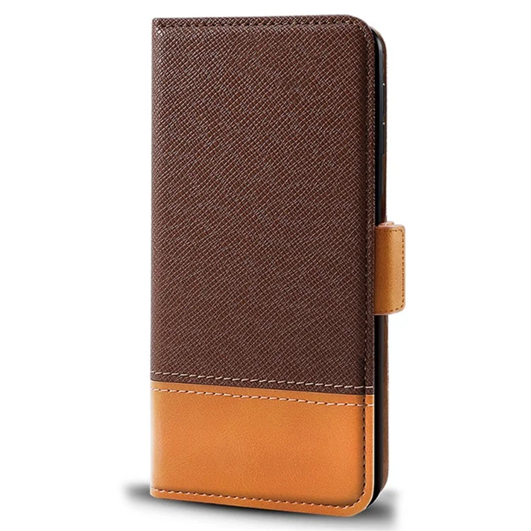 Für Xiaomi Redmi K80 Pro 5G Hülle Farbspritzung PU Leder Brieftasche Handyhülle - Braun