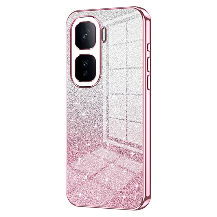 Для vivo iQOO Neo10 5G / Neo10 Pro 5G Чехол Electroplating Gradient Glitter TPU Phone Cover - Розовый
