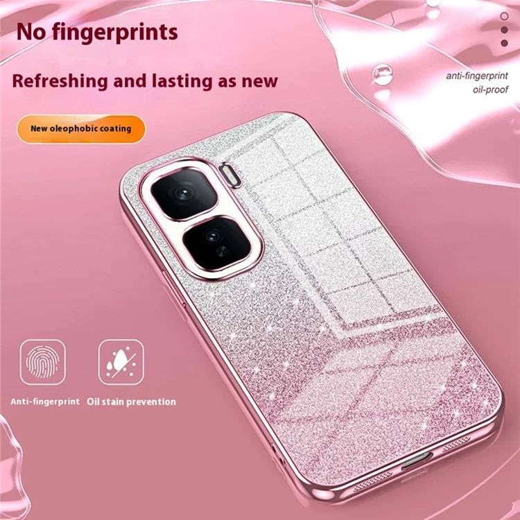 Для vivo iQOO Neo10 5G / Neo10 Pro 5G Чехол Electroplating Gradient Glitter TPU Phone Cover - Розовый