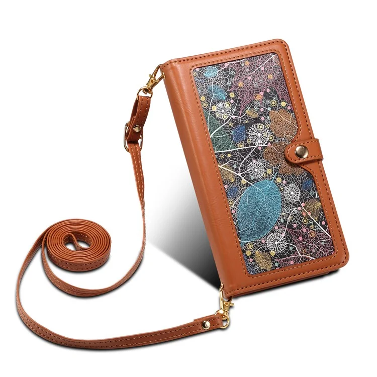 Capa de telefone de couro com zíper da série Galaxy ESEBLE para Samsung Galaxy A26 5G com bloqueio RFID - Marrom