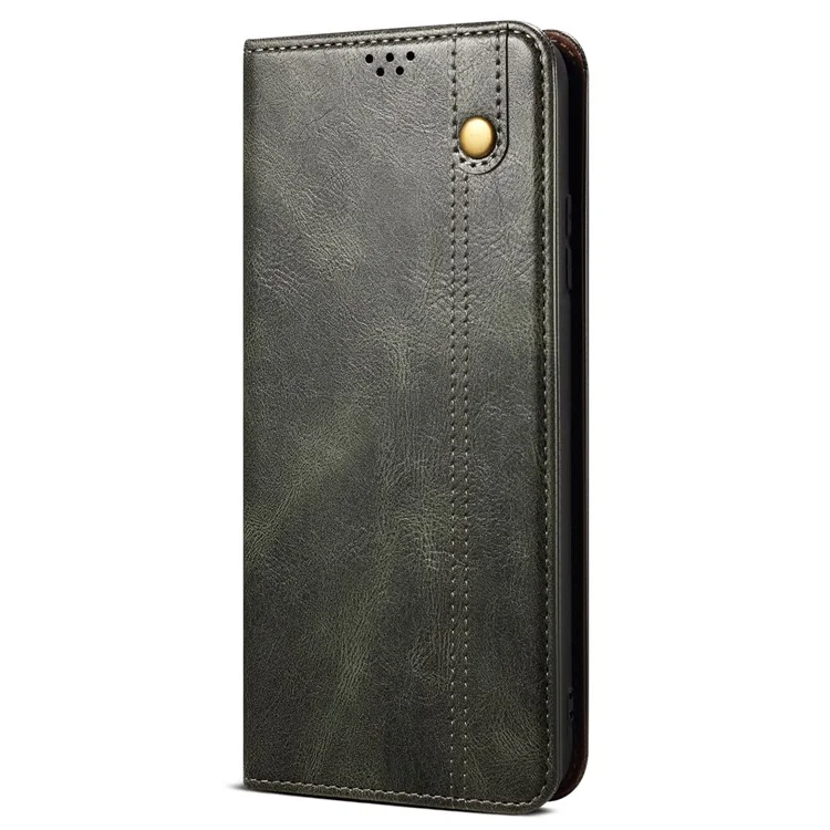 For Honor 300 Pro Case Crazy Horse Texture Waxy Leather Wallet Stand Phone Cover - Green
