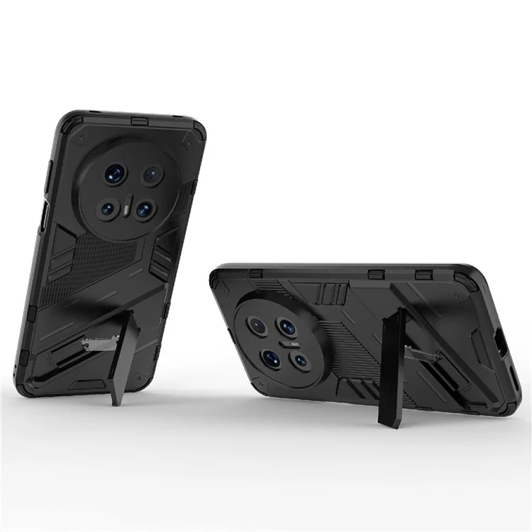 Funda para Huawei Mate 70 Pro+ / Mate 70 Pro, de PC + TPU, a prueba de golpes, con soporte - Negro