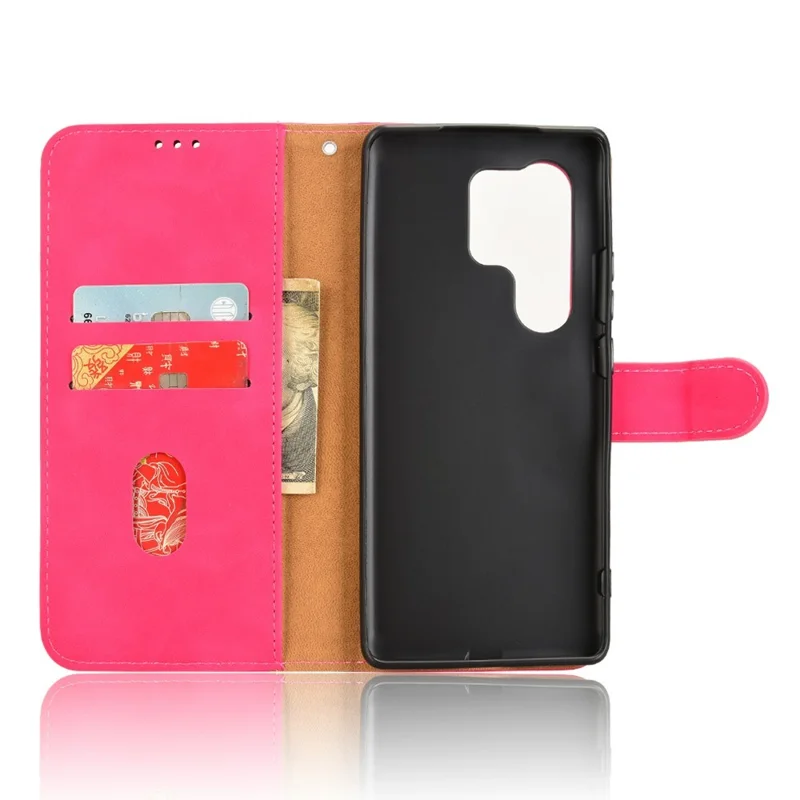 For itel S25 Ultra Leather Case Skin-Feel Anti-Drop Wallet Flip Phone Cover - Rose