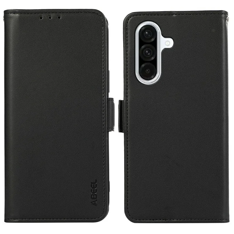 ABEEL For 	Samsung Galaxy A26 5G Case Leather Phone Cover with RFID Blocking Wallet - Black