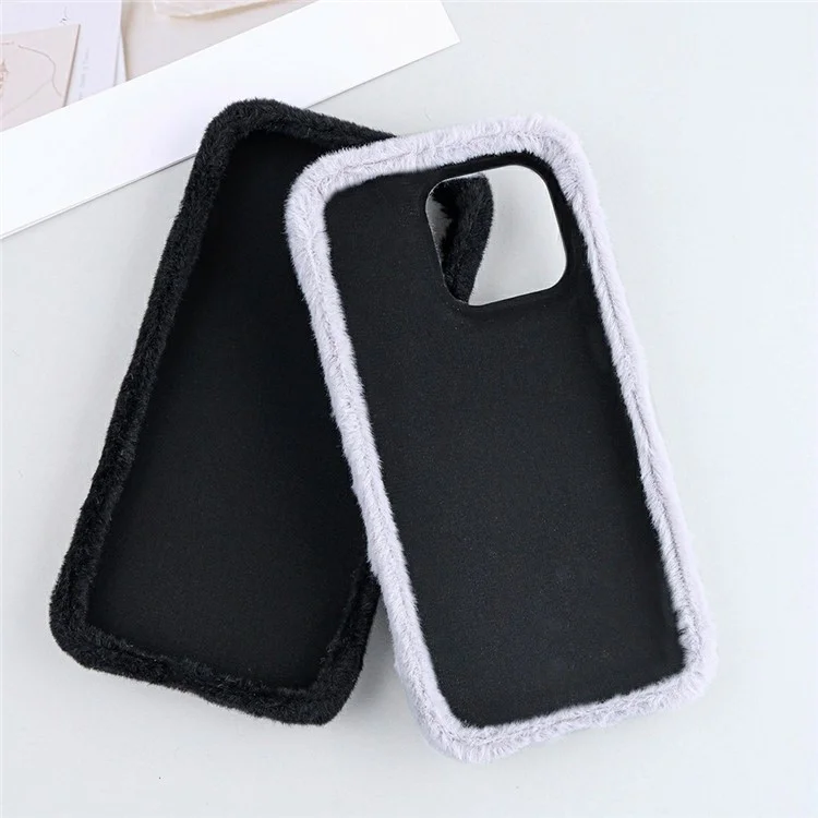 Funda para iPhone 14 Pro Max Jade Fox de terciopelo y piel + cubierta protectora de PET - Negro