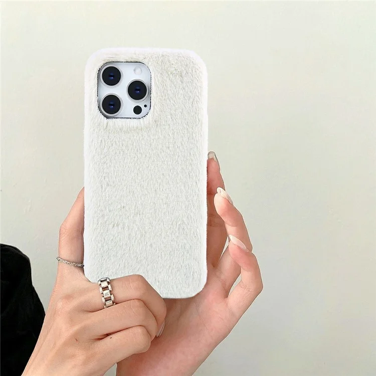 Funda para iPhone 14 Pro Max Jade Fox de terciopelo y piel + cubierta protectora de PET - Negro