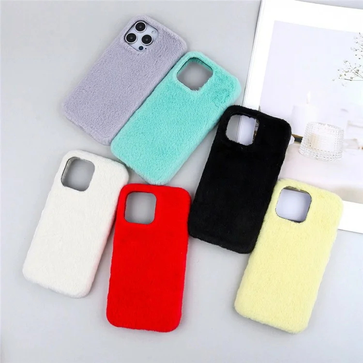 Funda para iPhone 14 Pro Max Jade Fox de terciopelo y piel + cubierta protectora de PET - Negro