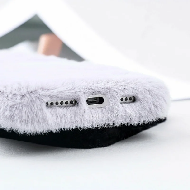 For iPhone 16 Pro Case Jade Fox Velvet Leather + PET Phone Protective Cover - Black