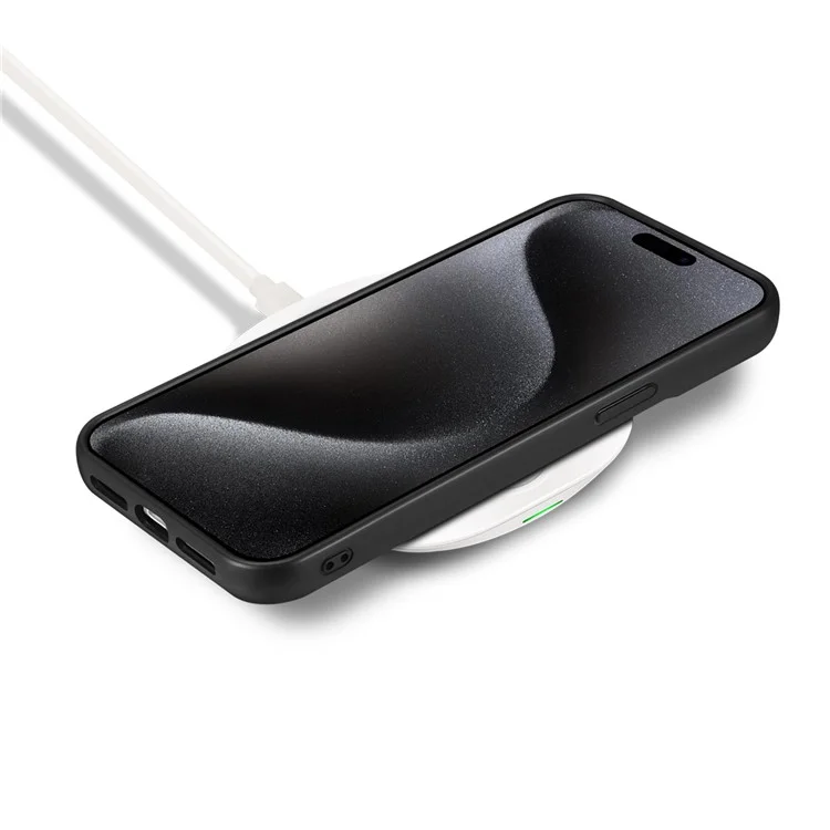 ESEBLE E2 Magnetische Hülle für iPhone 14 Pro Max mit RFID-Blockierung, Retro-Leder-Rückseite mit abnehmbarem Kartenfach - Schwarz