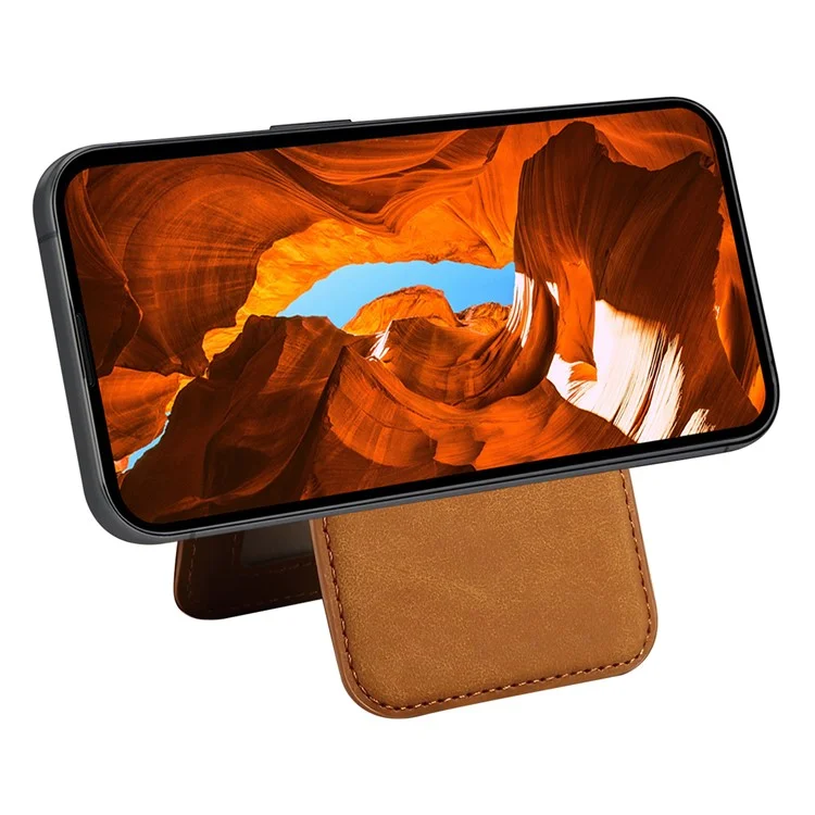 ESEBLE E2 Magnetische Hülle für iPhone 16 Pro Max mit RFID-Blockierung, Retro-Lederrückseite und abnehmbarem Kartenfach - Gelb