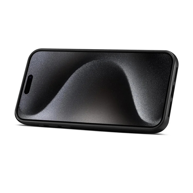 ESEBLE E3 Magnetische Hülle für iPhone 14 Pro Max mit abnehmbarem Kartenfach aus Leder + TPU RFID-blockierende Handyhülle - Schwarz