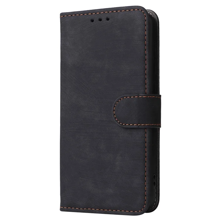 Funda tipo cartera para ZTE Blade A35 Lite / A35 Core con bloqueo RFID, de piel sintética, con función atril - Negro
