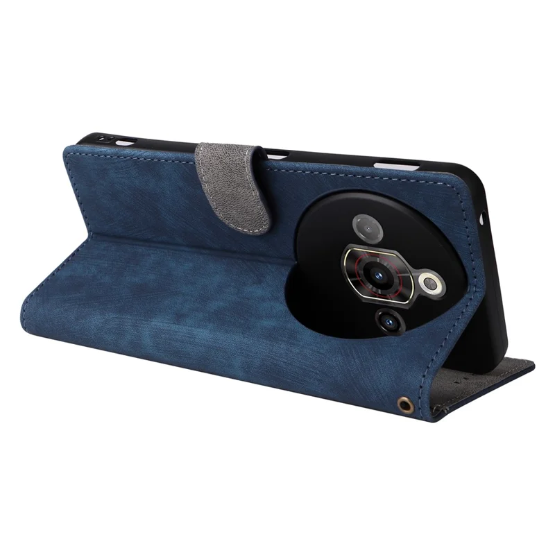 Wallethoes voor ZTE nubia Focus Pro met RFID-blokkering, PU-leer cover met stand en viewfunctie - Blauw