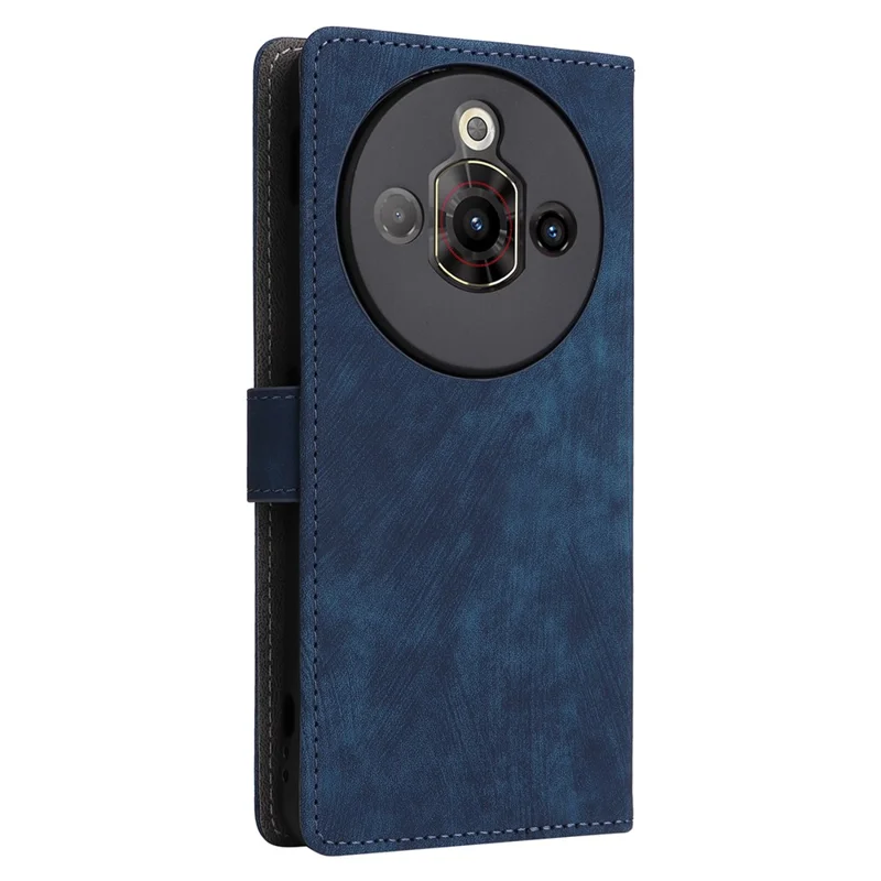Wallethoes voor ZTE nubia Focus Pro met RFID-blokkering, PU-leer cover met stand en viewfunctie - Blauw