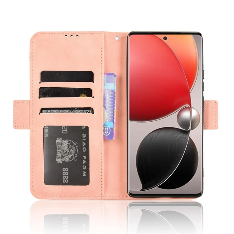 For itel S25 Ultra Leather Case Phone Wallet Cover with Multiple Card Slots - Pink