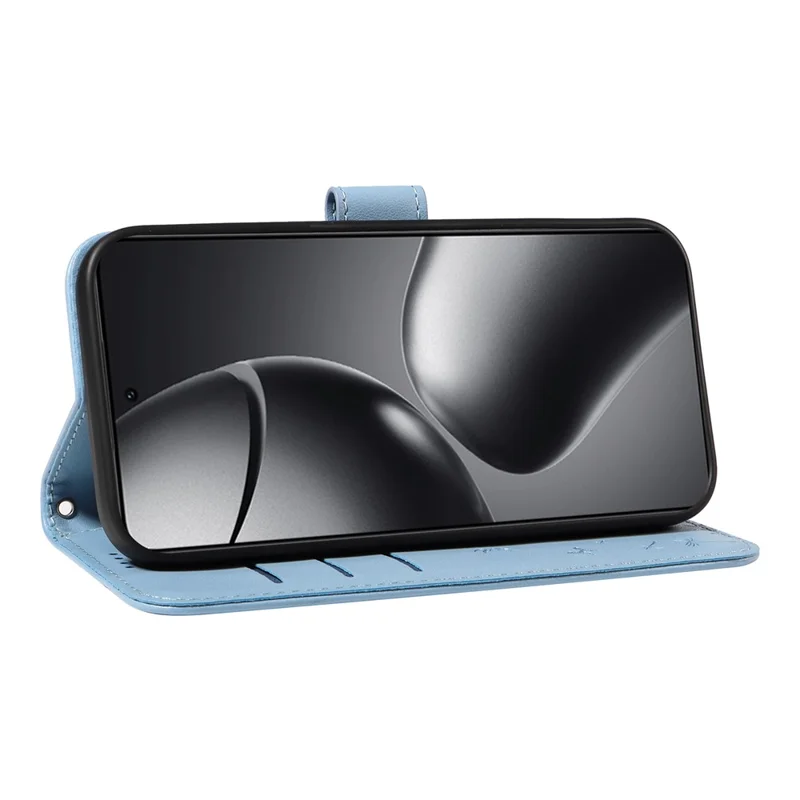 Étui en cuir pour Xiaomi 14T Coque de téléphone à motif de pissenlit - Bleu ciel