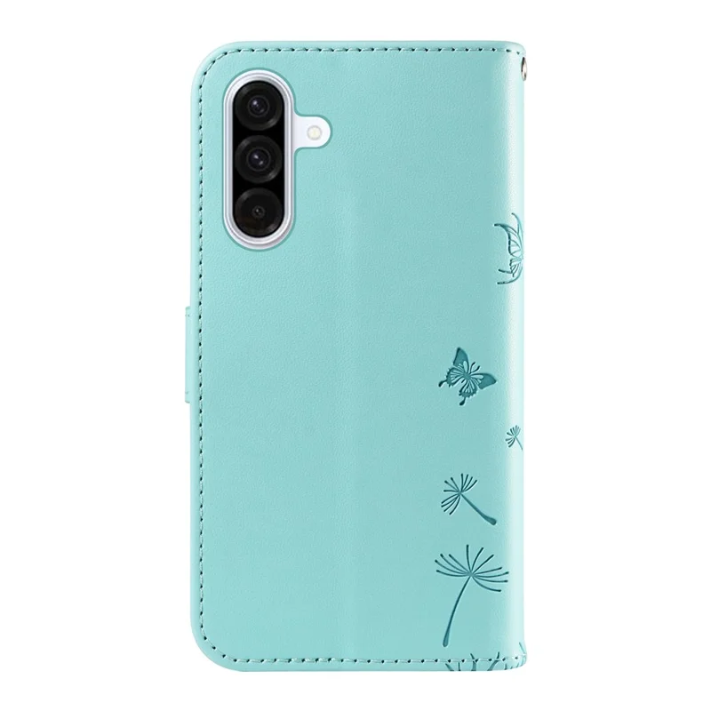 For Samsung Galaxy A36 5G Leather Case Wallet Phone Cover Dandelion Imprint - Green