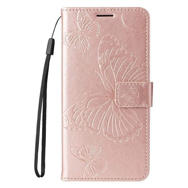 For Honor Magic7 5G Hülle Schmetterling Leder Telefonabdeckung - Roségold
