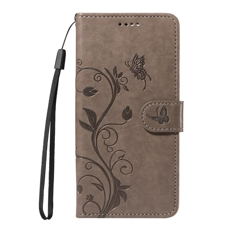 Étui 5G Magic7 For Honor avec motif floral en cuir PU - Gris