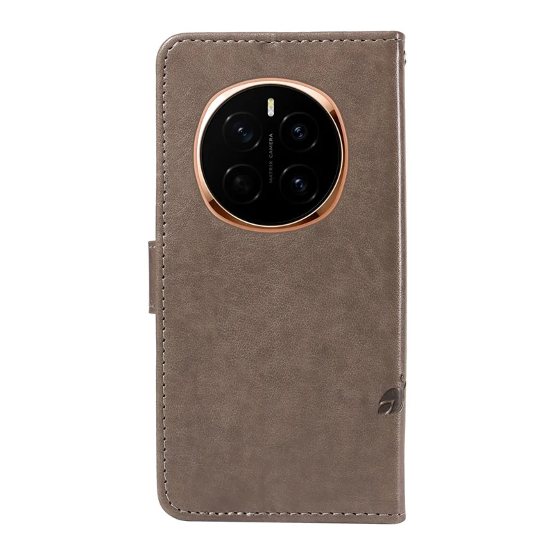 Étui 5G Magic7 For Honor avec motif floral en cuir PU - Gris