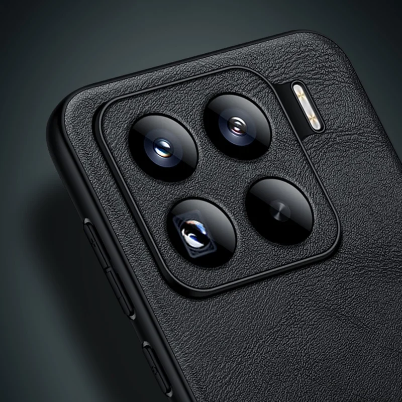 SULADA For Xiaomi 15 Pro Case PU Leather + TPU + PC Back Phone Cover - Black