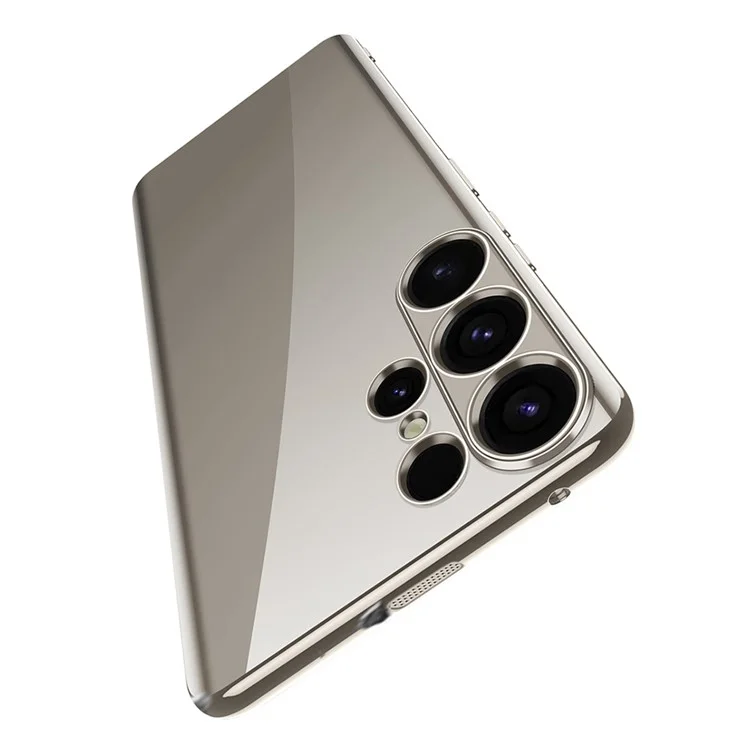Capa para Samsung Galaxy S25 Ultra da SULADA, a prova de choques, em TPU macio, na cor Cinza Titânio.