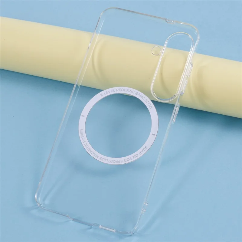 X-LEVEL For Samsung Galaxy S25+ Magnetic Case Clear Back Slim Hard PC Phone Cover