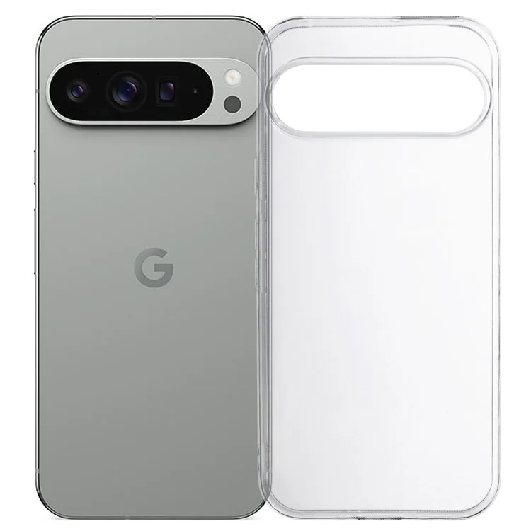 Custodia per Google Pixel 9 Pro XL, senza filigrana, 2,0 mm, cover in TPU trasparente per telefono
