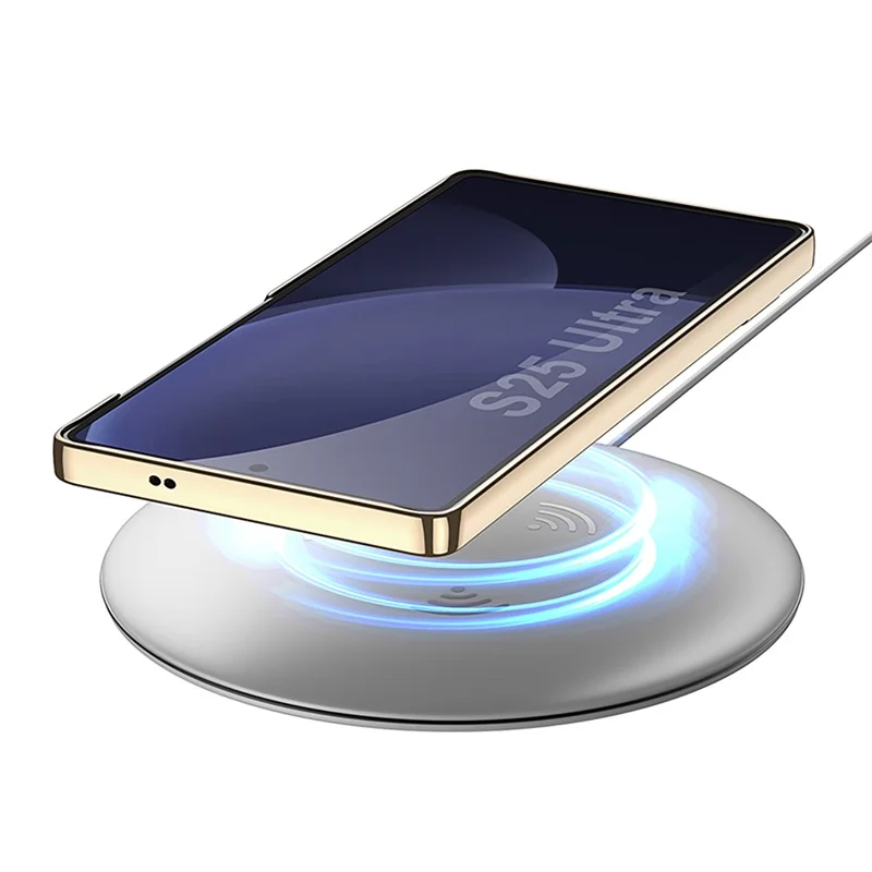 GKK For Samsung Galaxy S25 Ultra Case Electroplating Kickstand PU Hard PC Phone Back Cover - Black