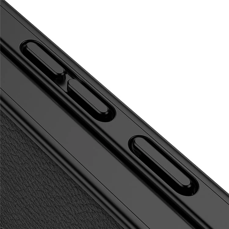 GKK Kompatibel mit Samsung Galaxy S25 Ultra Hülle mit MagSafe, PU + PC Handy-Rückseite, Magnetische Installation - Schwarz