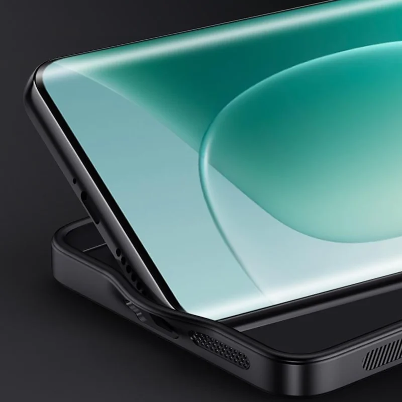 Futera na Honor 300 Pro z pokryciem PC i TPU z drewnianą fakturą z tworzywa PU - Szary