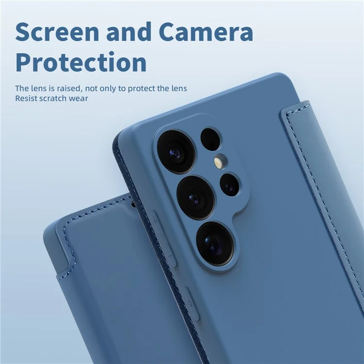 Für Samsung Galaxy S25 Ultra Hülle Kartenhalter Ständer Flüssigsilikon Handyhülle - Schwarz