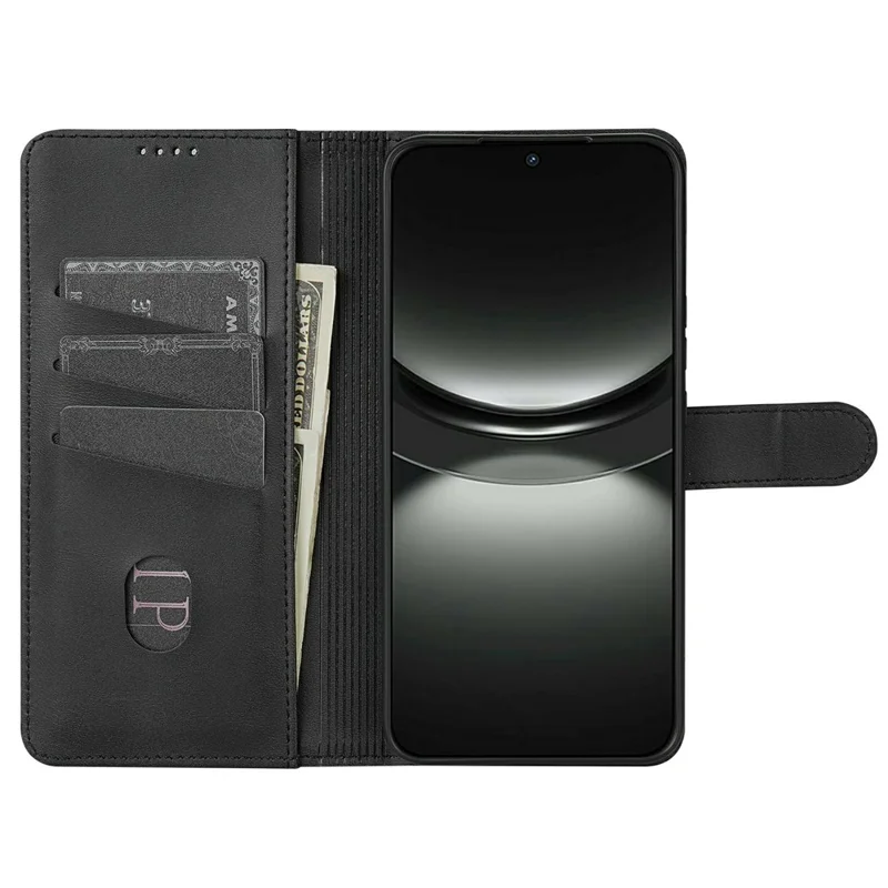 AZNS til Xiaomi Poco F7 Pro 5G / Redmi K80 5G Taske i PU-læder med wallet - Sort